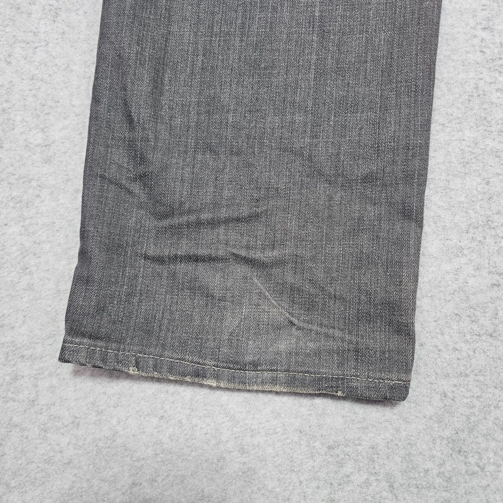 AG Adriano Goldschmied Jeans Mens 38x34 Gray Slim Straight Matchbox Distressed - Picture 13 of 16